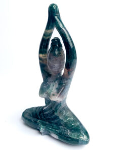 Green Moss Agate Yoga Goddess