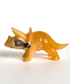 orange calcite dinosaur