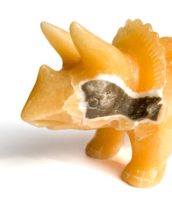 orange calcite dinosaur