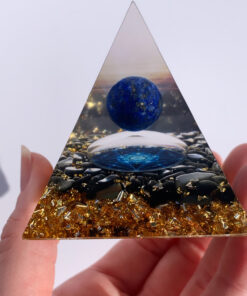 Lapis Lazuli resin pyramid