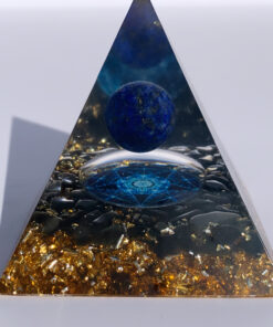 Lapis Lazuli resin pyramid