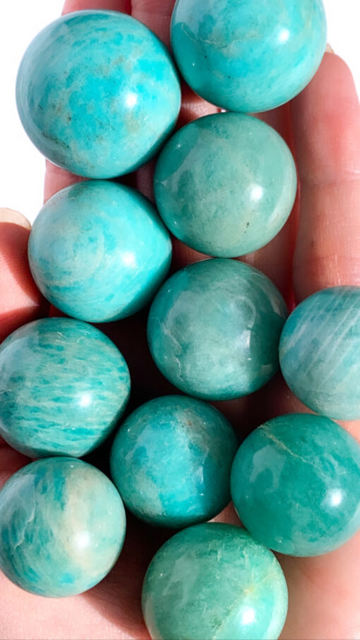 Amazonite spheres