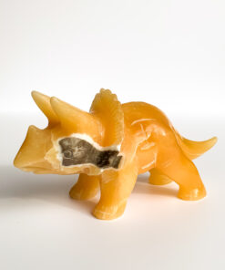 orange calcite dinosaur