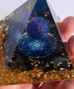 Lapis Lazuli resin pyramid