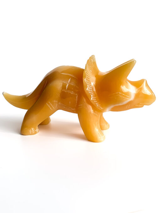 Orange Calcite dinosaur