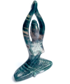 Green Moss Agate Yoga Goddess