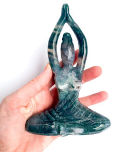 Green Moss Agate Yoga Goddess