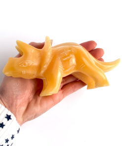 Orange Calcite dinosaur