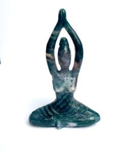 Green Moss Agate Yoga Goddess