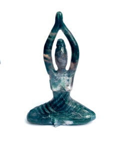 Green Moss Agate Yoga Goddess