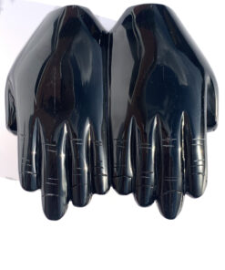 Obsidian double hand carving