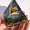 Tigers Eye resin pyramid