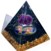 Amethyst resin pyramid