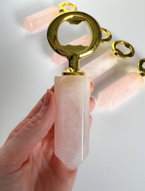 Rose Quartz bottle opener