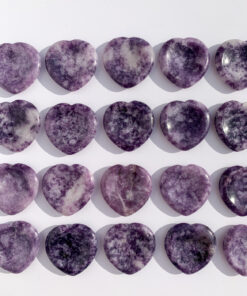 Lepidolite worry stone