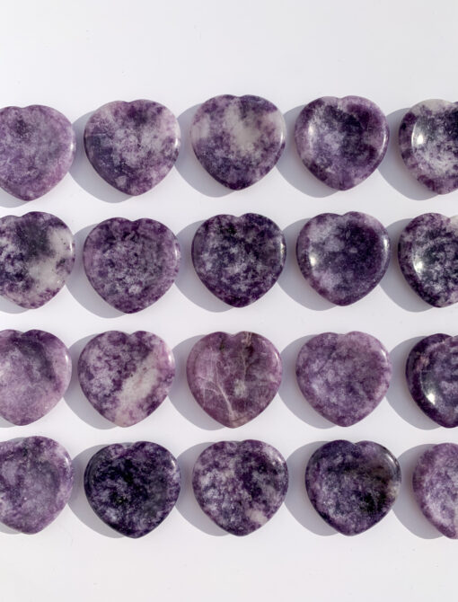 Lepidolite worry stone