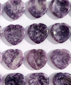 Lepidolite worry stone