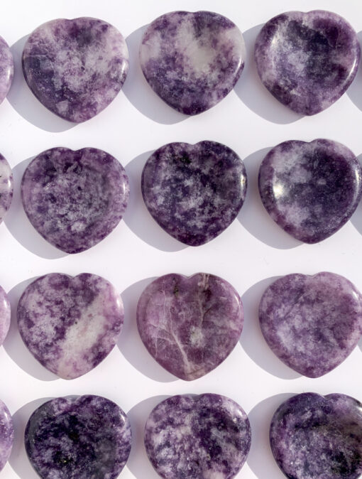 Lepidolite worry stone