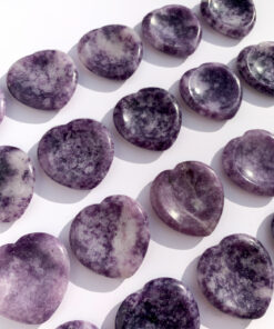 Lepidolite worry stone