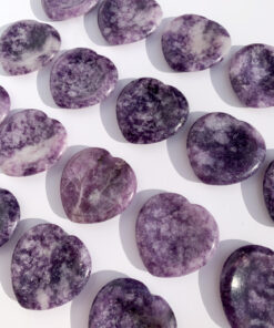 Lepidolite worry stone