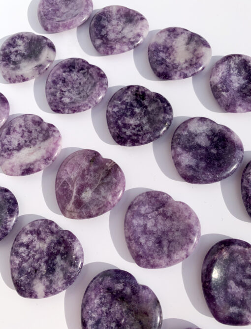 Lepidolite worry stone