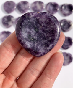 Lepidolite worry stone