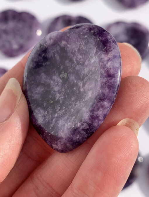 Lepidolite worry stone