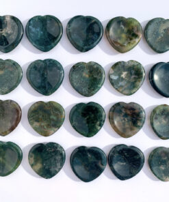 Green Moss Agate worry stone