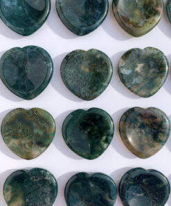 Green Moss Agate worry stone