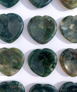 Green Moss Agate worry stone