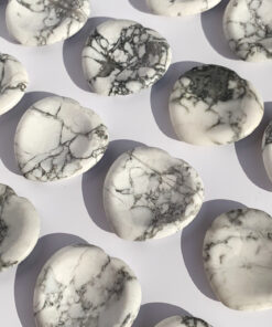 Howlite worry stone