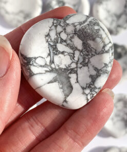 Howlite worry stone