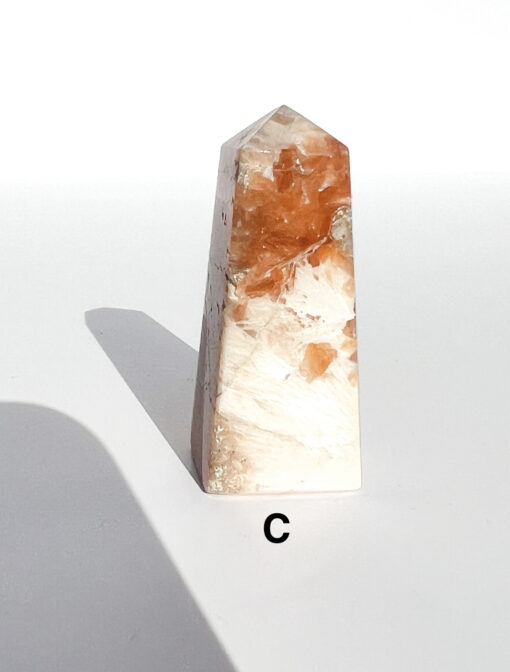 Pink Scolecite point