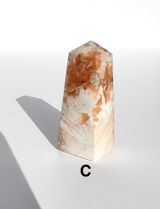 Pink Scolecite point