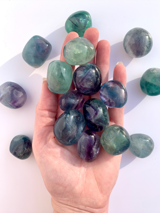 fluorite pocket stone