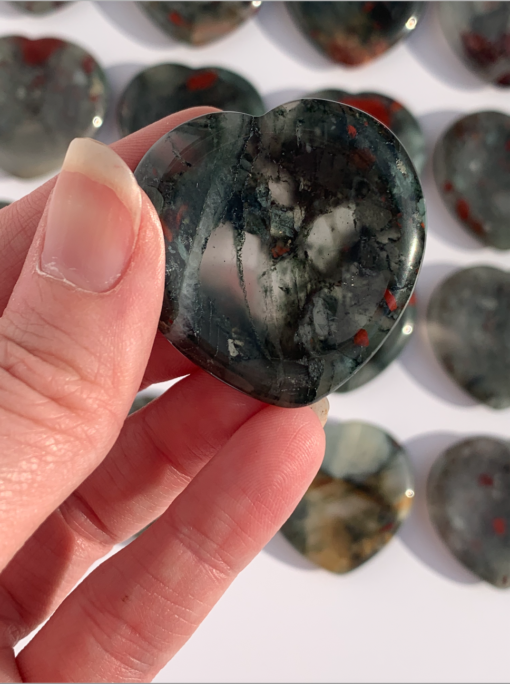 Blood stone worry stone