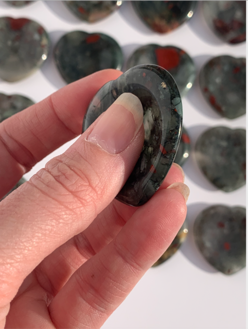 Blood stone worry stone