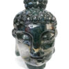 Large Moss Agate buddha head