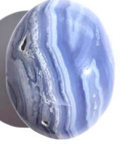 Blue Lace Agate palm stone