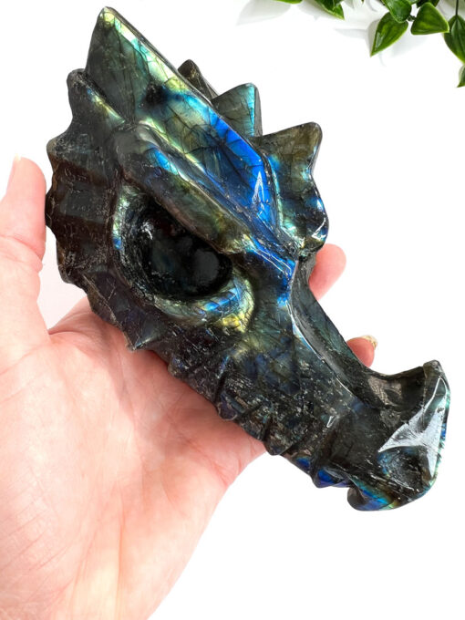 Labradorite dragon head