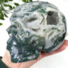 Large moss agate skull