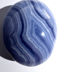 Blue Lace Agate palm stone