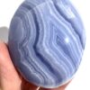 Blue Lace Agate palm stone