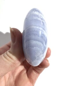 Blue Lace Agate palm stone