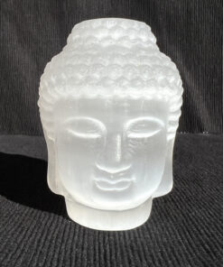 Selenite buddha head