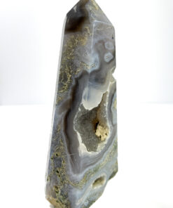 Large Druzy Moss Agate tower