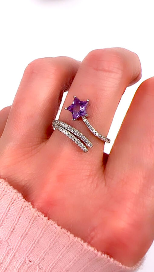 Sterling Silver Amethyst Ring