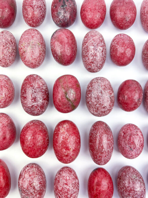 Rhodonite pocket stone