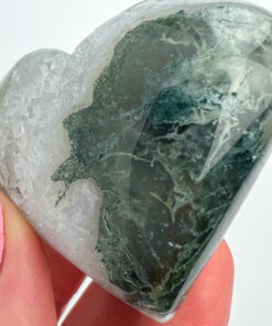 Moss Agate heart