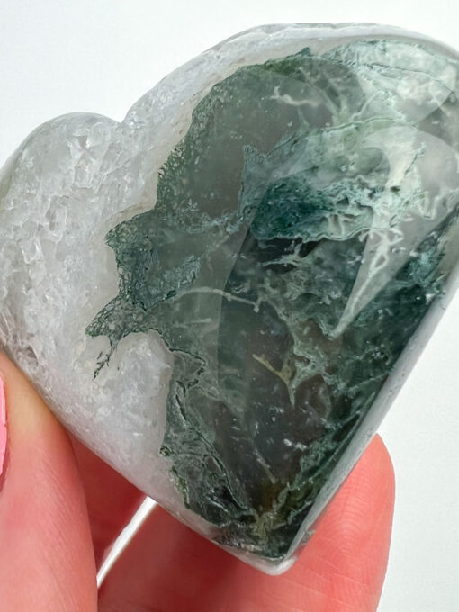 Moss Agate heart